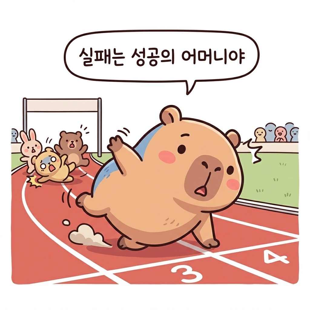 水豚漫畫：失敗（실패）