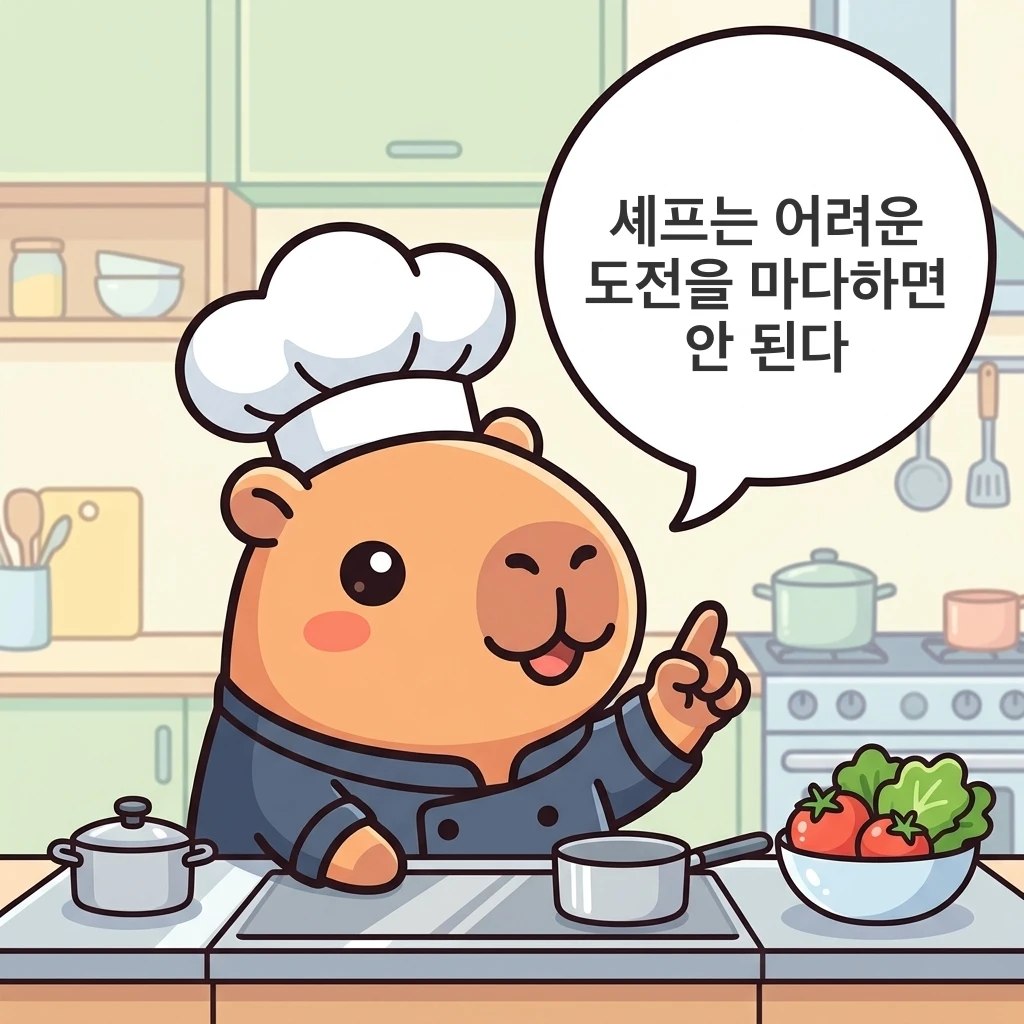 水豚漫畫：挑戰（도전）